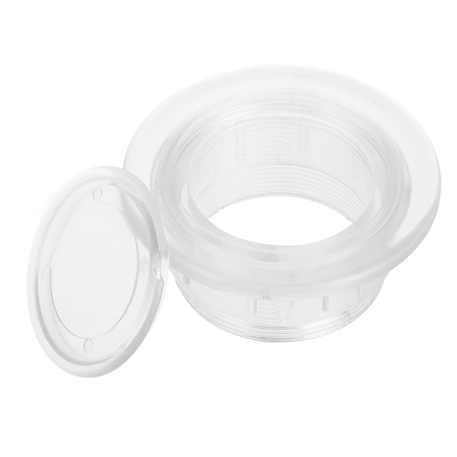 

Multifunctional Parasol Hole Ring Plug Cap Set Durable Black Transparent 1.63 Inch Umbrella Stabilizer For Patio