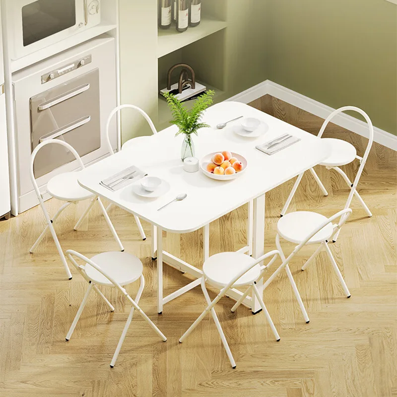 simple dining table folding square  dormitory movable table for rent room dining study desk computer desk wholesale