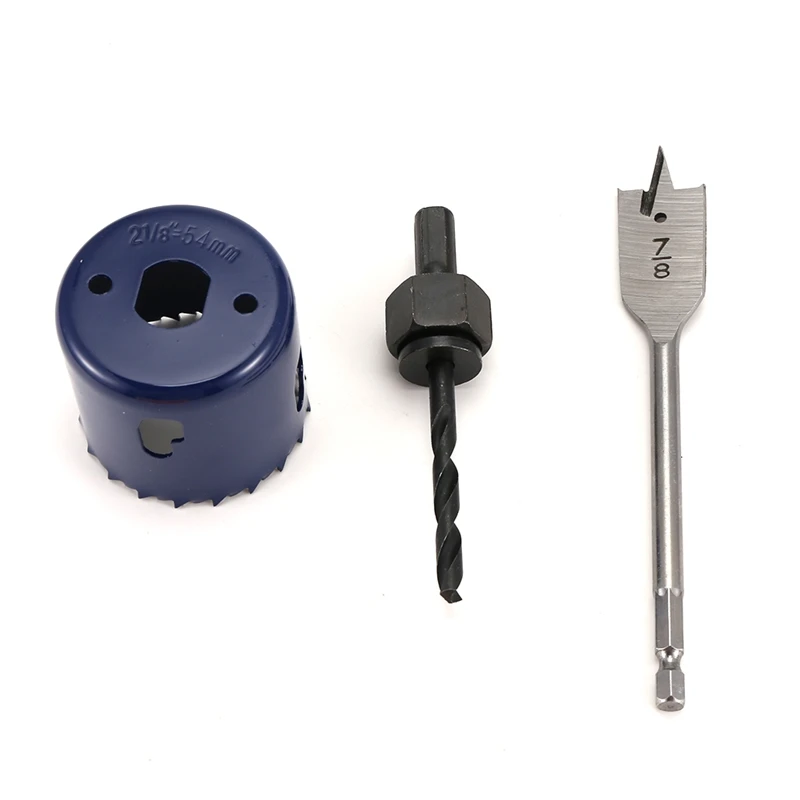 Door Lock Installation Kit Door Lock Hole Saw Door Knob Installation Kit With 2-1/8 Inch Holesaw For Wood Door Lock