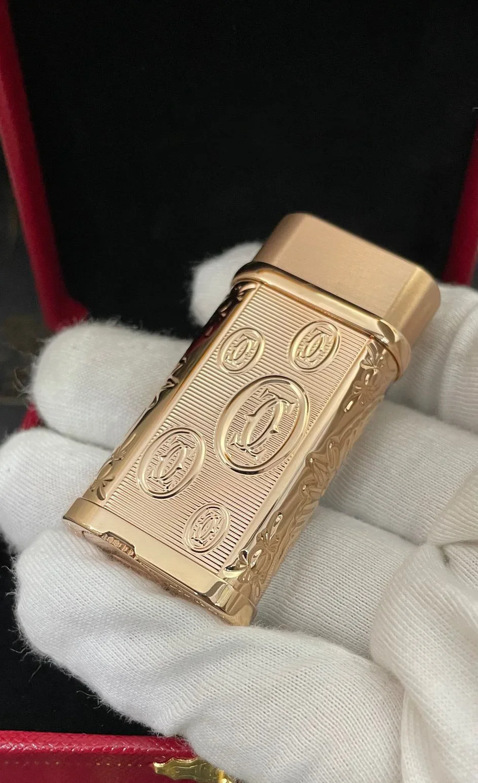 Rose Gold Five Label Border Style Inflatable Cigar Lighter Kitchen Barbecue Windproof Cigarette Lighter for Cigarette Accessorie