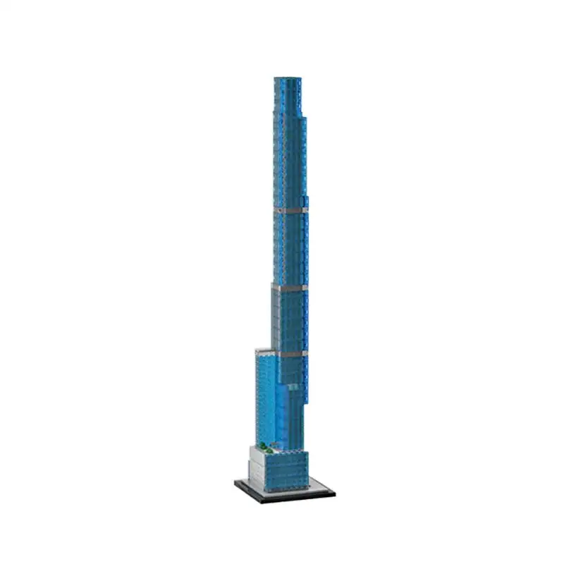 Central Park Tower Architectuur Model Bouwsteen Stad Beroemde Street View Bakstenen Educatief Creatieve Collectie Speelgoed Geschenken