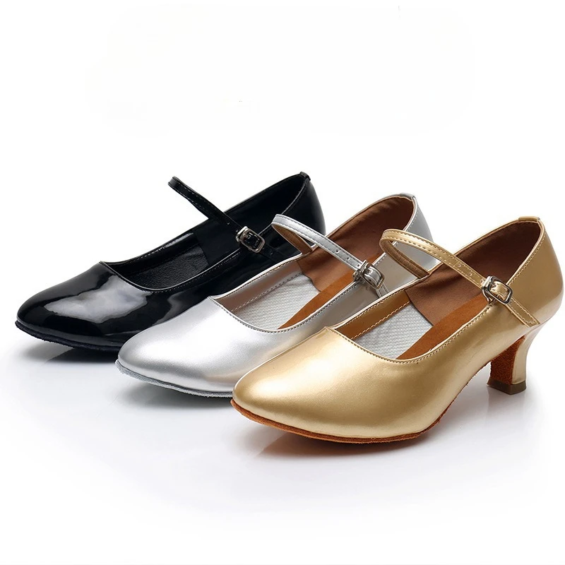 

Женская обувь для современных танцев, обувь для взрослых, обувь для латинских танцев на мягкой подошве, туфли для квадратных танцев на стандартном каблуке 5/7 см