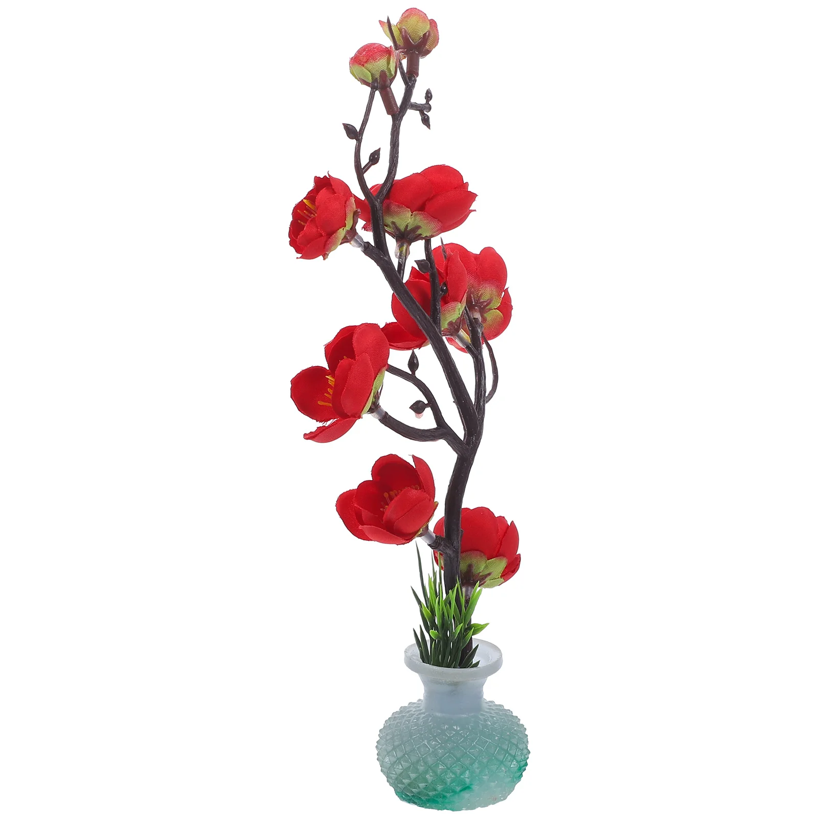 

Simulated Flower Embellishment Artificial Plum Blossom Plate Decor Restaurant Accessory Plastic Craft Kitchen Bar