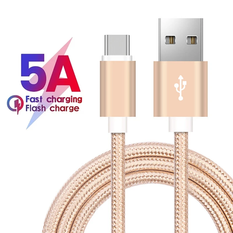 Type C USB Fast Charging Cable for Samsung S23 A55 A35 Xiaomi Redmi Note 13 POCO X5 Huawei Nova 11 Realme iQOO Braided Cable 3m