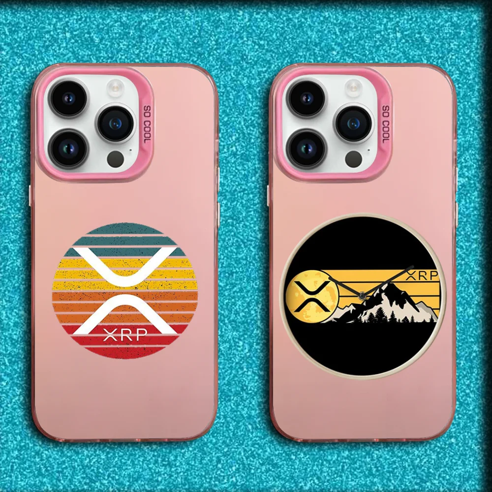 

XRP The Standard Phone Case For iPhone 16,15,14,13,12,11,Mini,Pro,MAX Pink Matte Silicone Cover