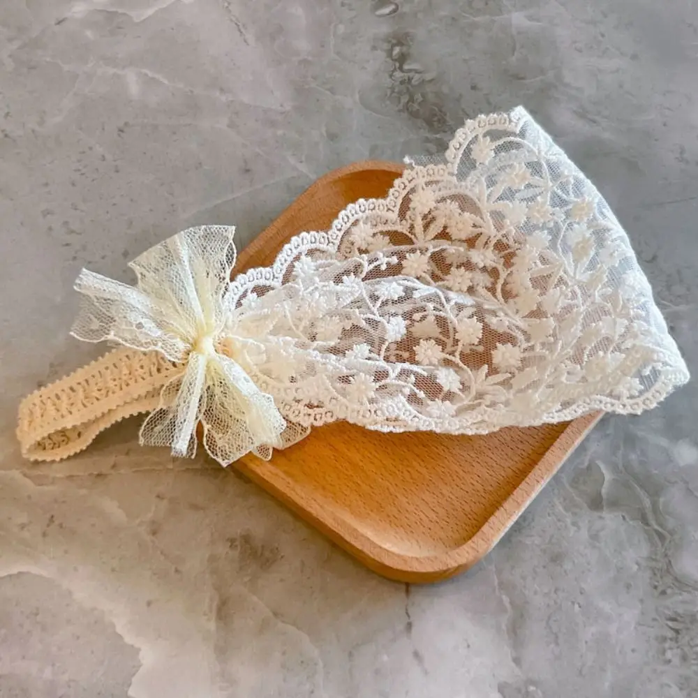 

Sweet Lovely Headwear Photography Props Headgear Lace Baby Elastic Headband Korean Style Hair Hoop Headdress Infant Hairband