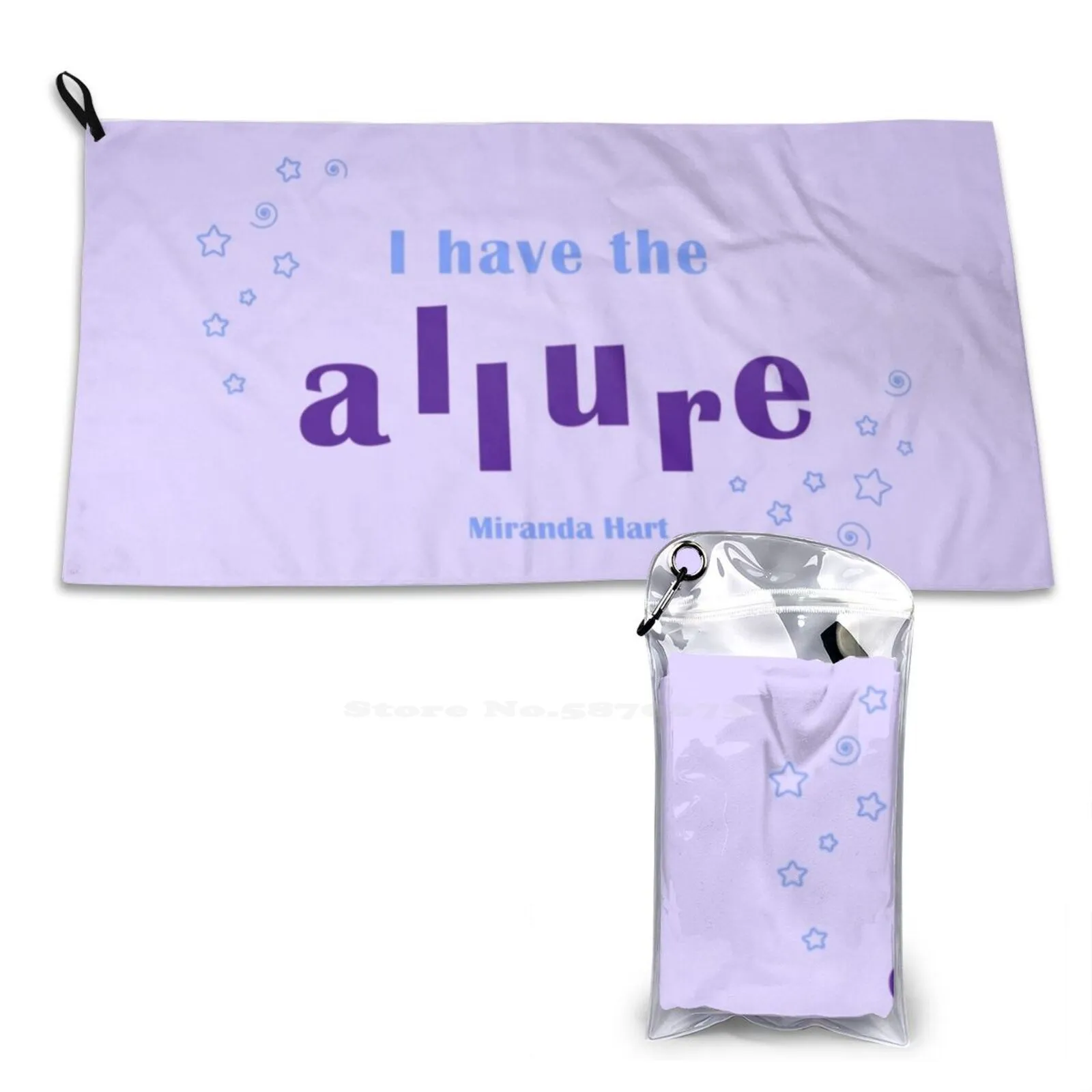 I Have The Allure Print Washcloth Face Soft Towel British Comedy Miranda Hart Funny Sitcom Brooklyn Nine Nine The Office