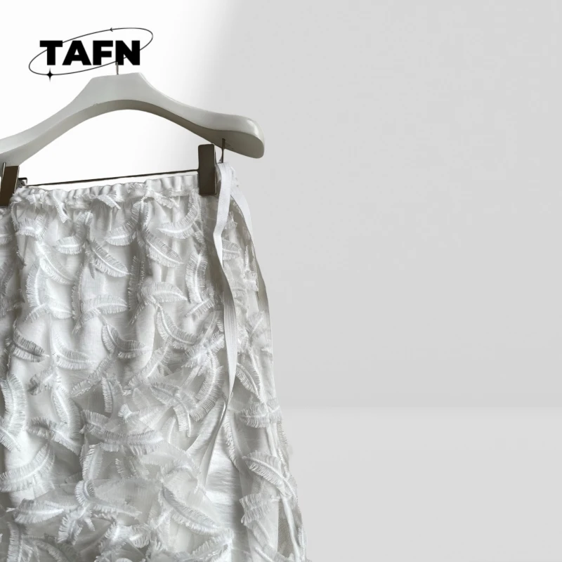 เรียบง่ายและสะดวกสบายอารมณ์ High Street กระโปรงผ้าฝ้ายลําลองแฟชั่นสบายและมีสไตล์สําหรับการสวมใส่ในชีวิตประจําวัน AF2020