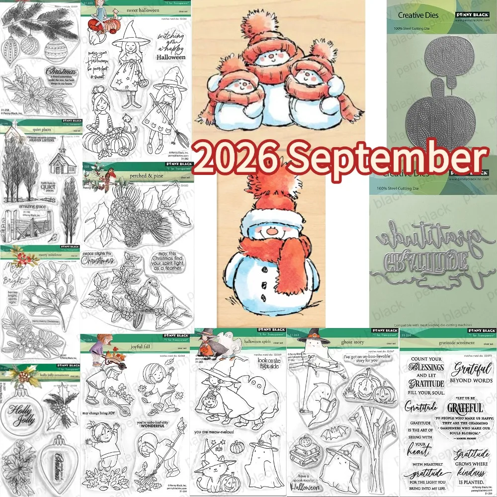 Christmas Quiet Places 2026 New Stamps And Dies Scrapbook Diary Decoration Stencil Embossing Template DIY Greeting Card Handmade