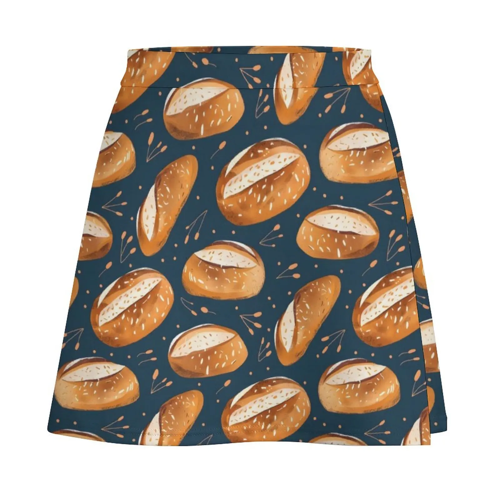 Sourdough Bread Pattern Mini Skirt mini skirt for women Clothing skirt for women Mini
