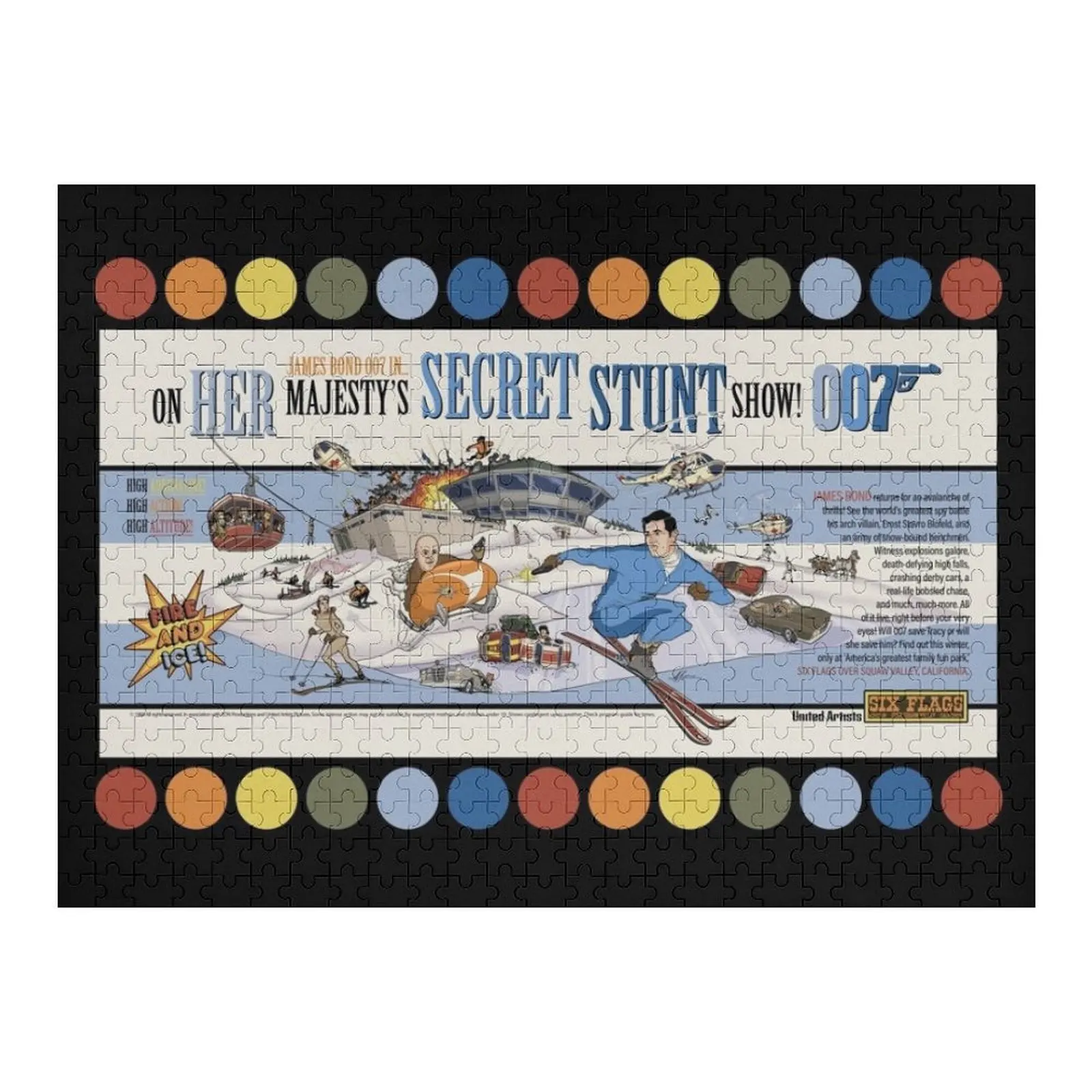 

ON HER MAJESTY'S SECRET STUNT SHOW Jigsaw Puzzle Jigsaw For Kids Iq Personalize Custom With Photo Puzzle