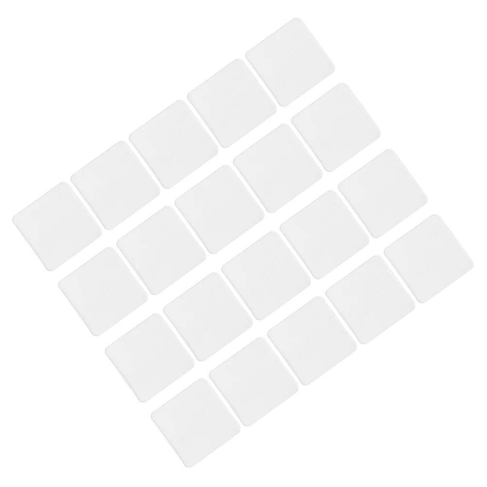 20 個 60X60Mm 透明両面ナノ粘着テープ防水強力な再利用可能な多機能ユニバーサルペースト浴室用
