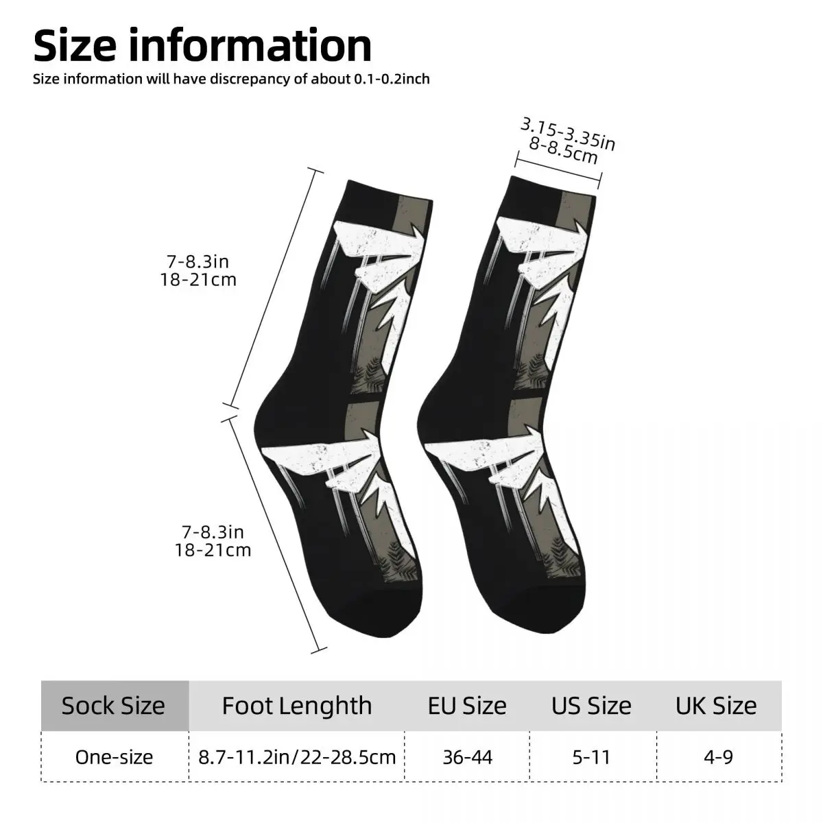 White Wing Unisex Winter Socks Windproof Happy Socks street style Crazy Sock