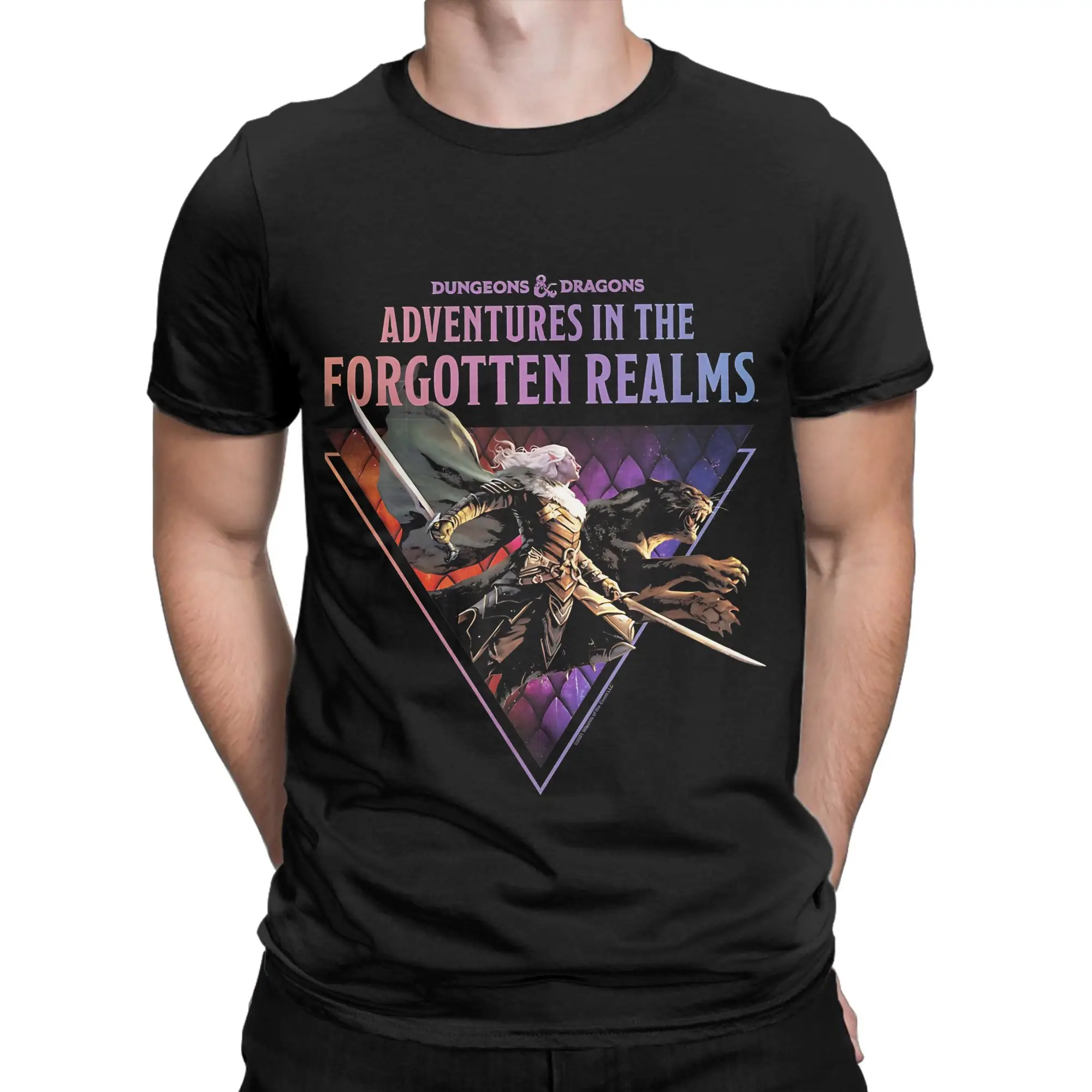 Dark Eldritch Creature Illustration Classic MTG Funny 100% Cotton T-Shirt Tops Tees For Men