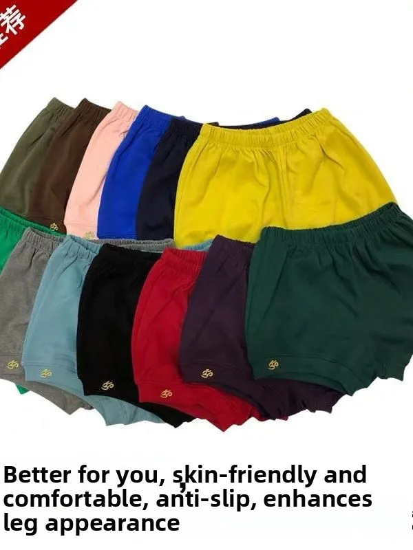 Women's Yoga Shorts Breathable Thin Cotton High Elasticity Slimming Fitness Capri Pants Spring Summer Outdoor Wear