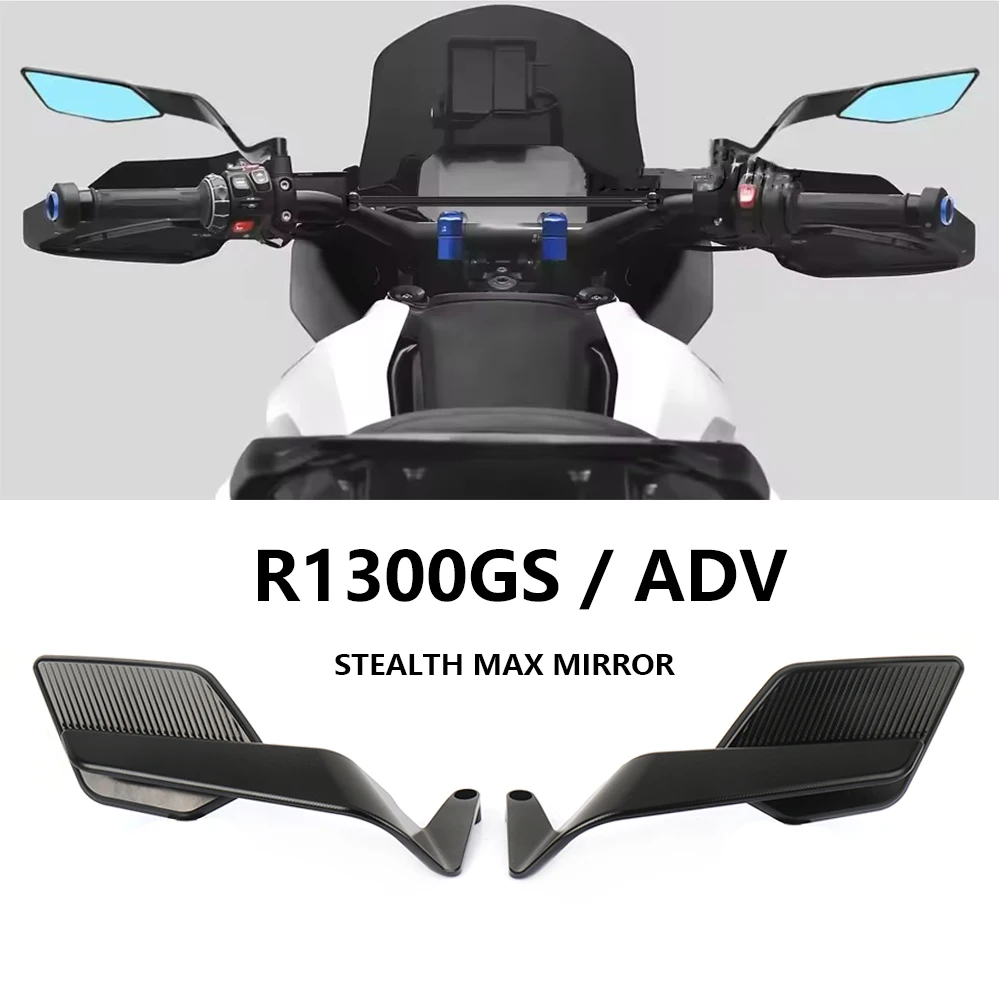 

For BMW R1300GS R1300 GS R 1300 GS Adventure 2023 2024 2025 Motorcycle Mirror Wind Wing Side Rearview Anti-Glare 360° Adjustable