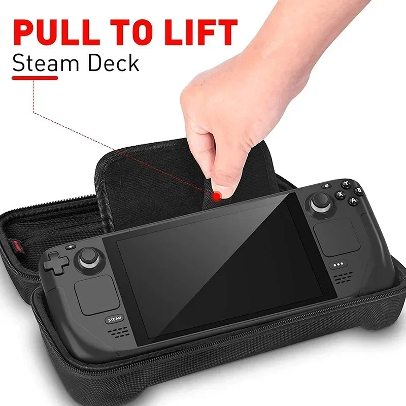 Storage Bag For Steam Deck OLED Game Console Portable Handheld Waterproof Travel Carrying Case Protect Handbag TF Card Slot Box