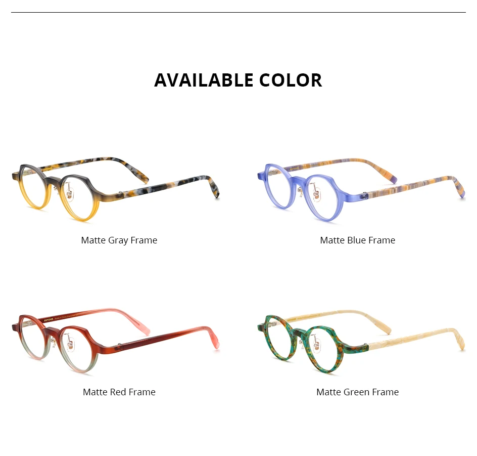 HEPIDEM Acetat Brillengestell Männer Berühmte Marke Design Retro Cat Eye Frauen Nerd Brillen Brillen Kleine Vintage Brillen 9280 – Detail 5
