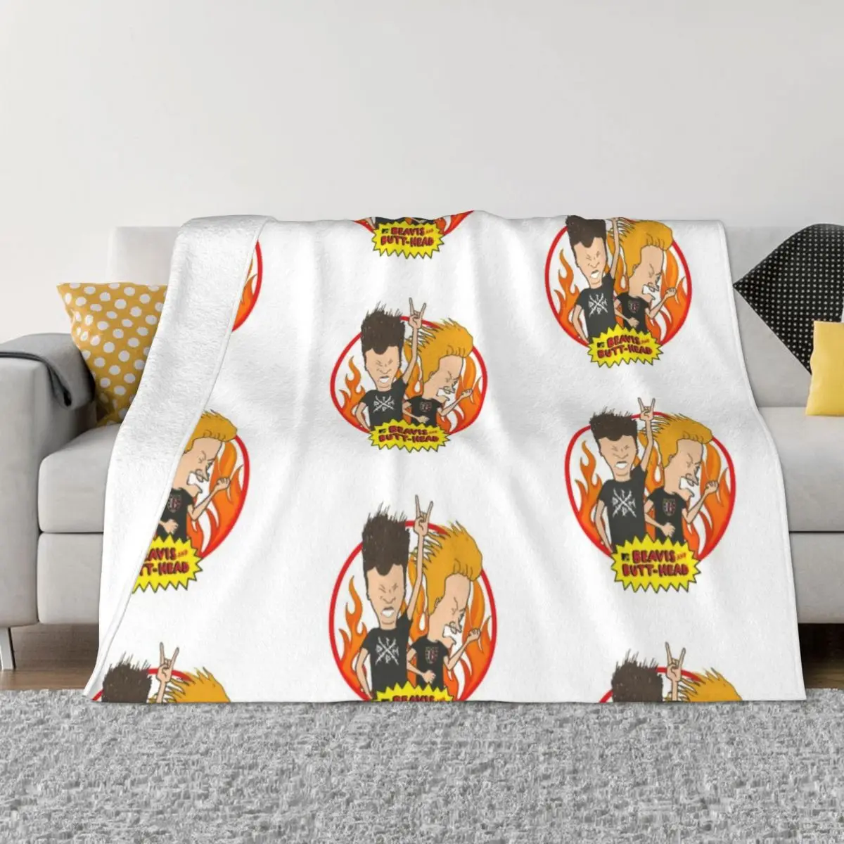 

Beavis and butthead Throw Blanket Blanket For Baby bed plaid heavy blanket to sleep Quilt Blanket