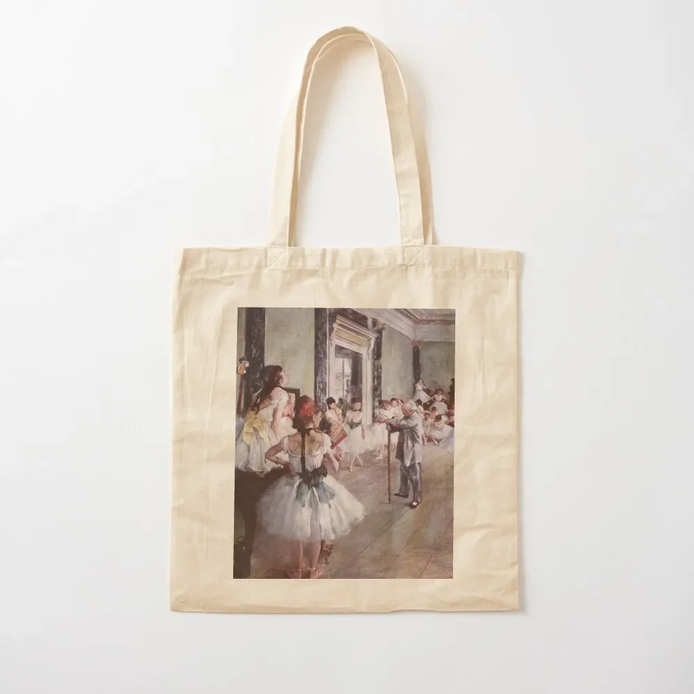 

Edgar Degas French Impressionism Oil Painting Ballerinas Rehearsing Tote Bag woman shopping bag tote bag canvas