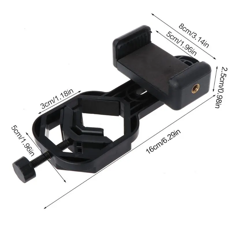 

New Cell Phone Adapter With Spring Clamp Mount Monocular Microscope Accessories Adapt Telescope Mobile Phone Clip Part Bracket