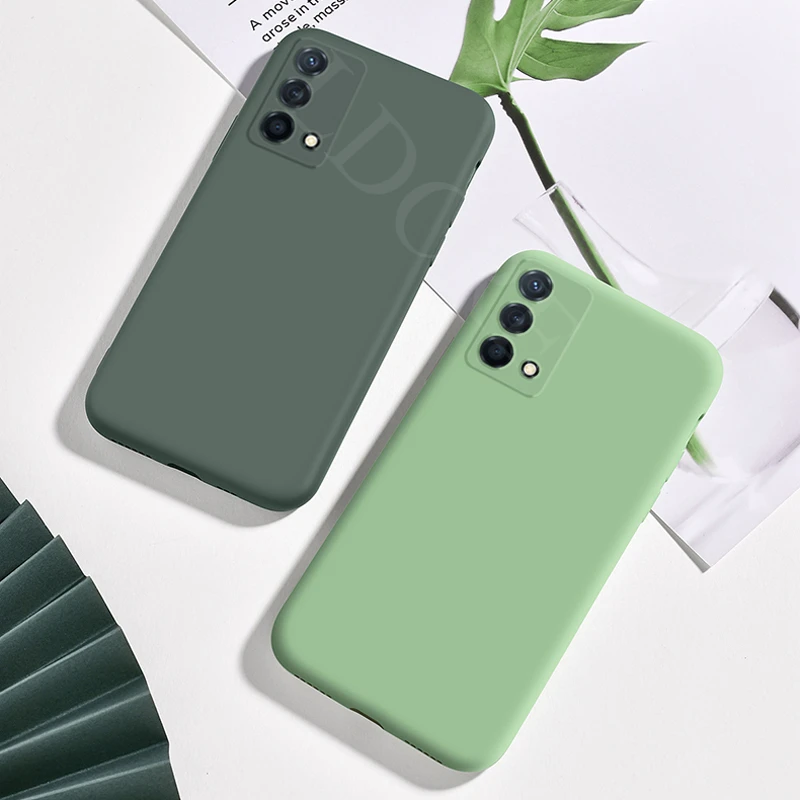 For OPPO A74 Case Liquid Silicone Anti-slip Candy Color Rubber Case For OPPO A74 Cover For OPPO A74 4G A94 4G A94 5G A95 A54