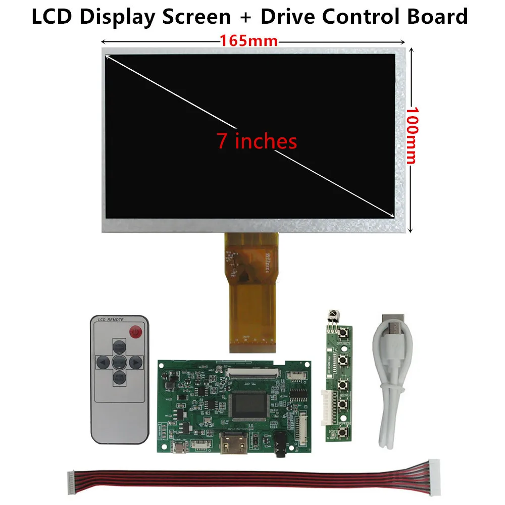 多目的モニターキット,デジタイザーパネル,タッチスクリーン,ドライバー,オーディオ,hdmi互換,7インチ