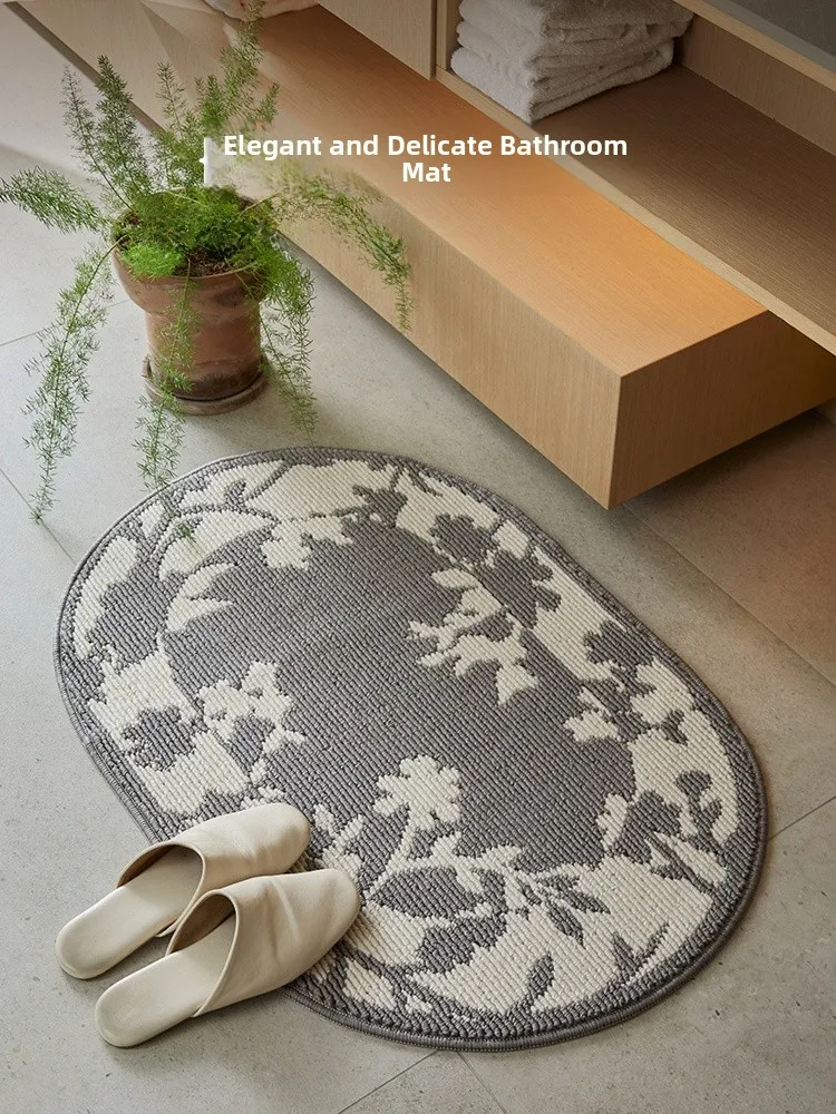 

New Chinese Sle Batoom Mat Anti-Slip Water Absorbent Door Mat for Balcony And Batoom Cabinet Entrance Home Decor Rug