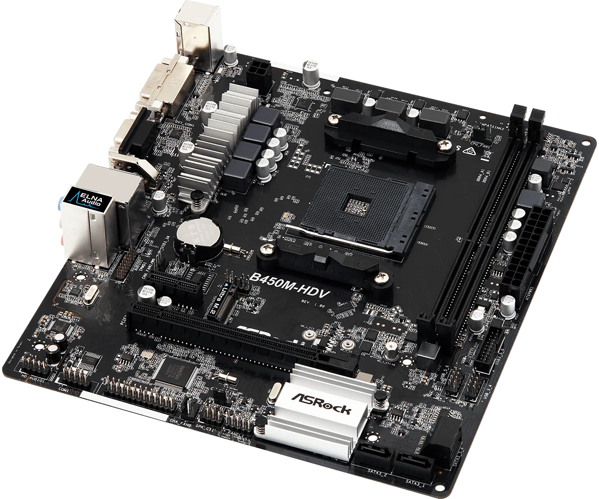 Asrock-デスクトップマザーボード,am4,ryzen 5 B450M-HDV 5600 1200g 5300 5900 cpu,ddr4,16gb ultra m2 micro atx,b450 b450m,5700をサポート