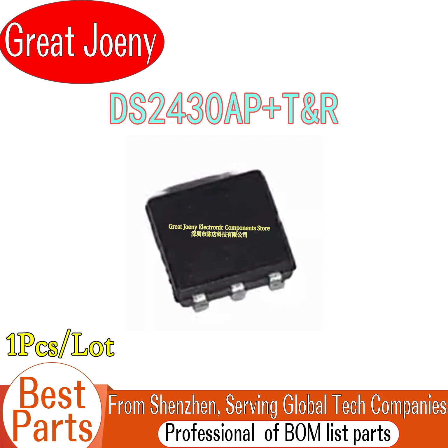 100% New Original DS2430A DS2430AP+T&R DS2430AP DS2430AP+ DS2430 IC Chipset TSOC-6