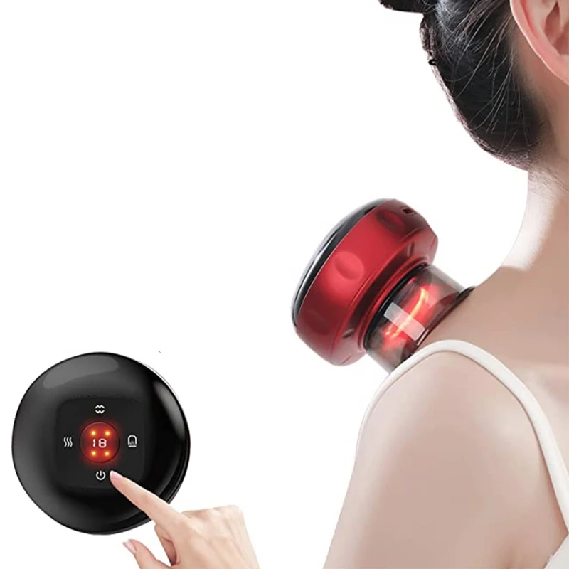 Smart Electric Vacuum Cupping Massager Anti Cellulite Massage Red Light Therapy For Body Gua sha Scraping Fat Burner Slimming