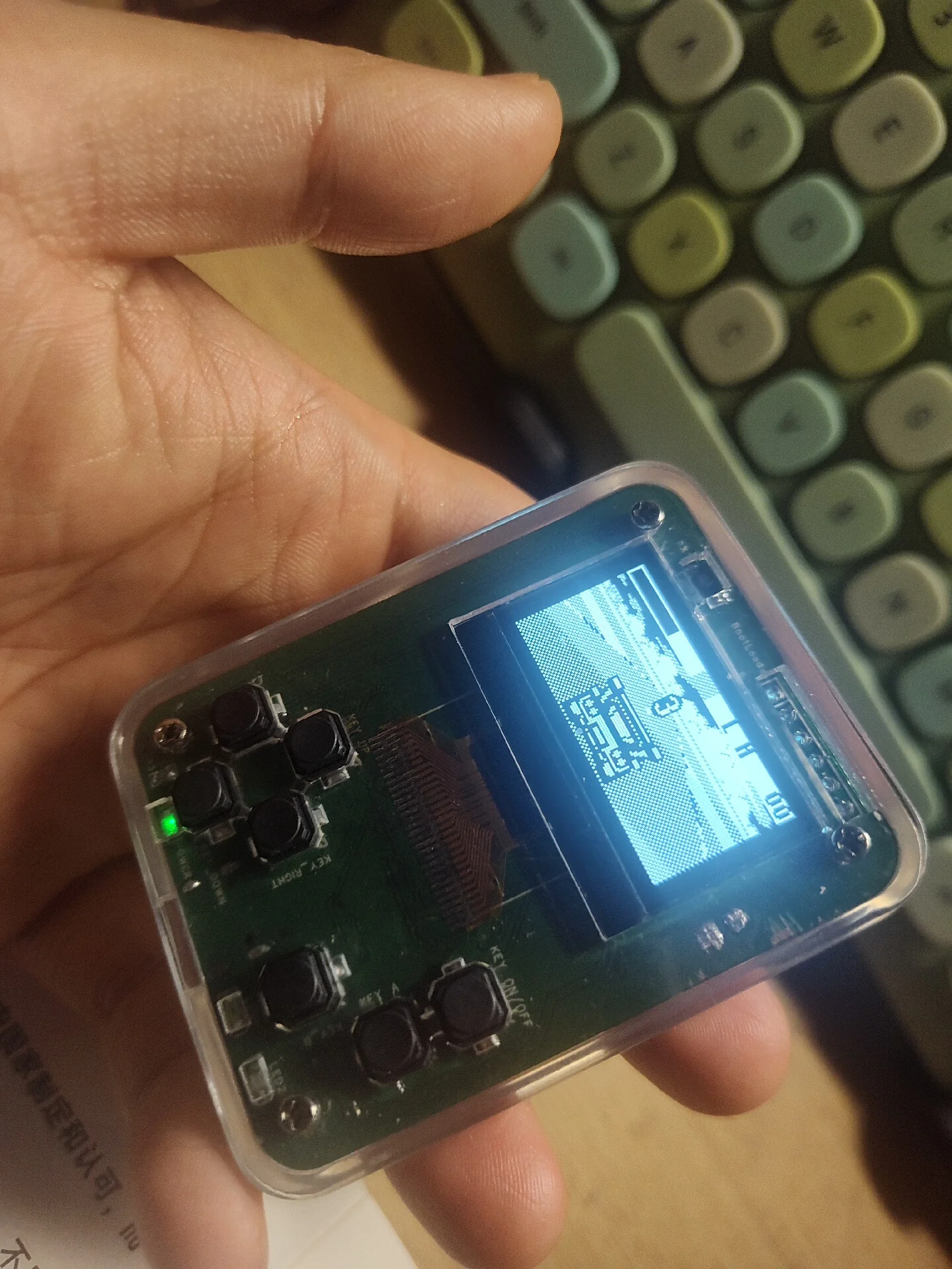 For Arduboy FX - Handheld Game Console, Programmable for Custom Games, Rechargeable Expandable Battery Portable Retro Console