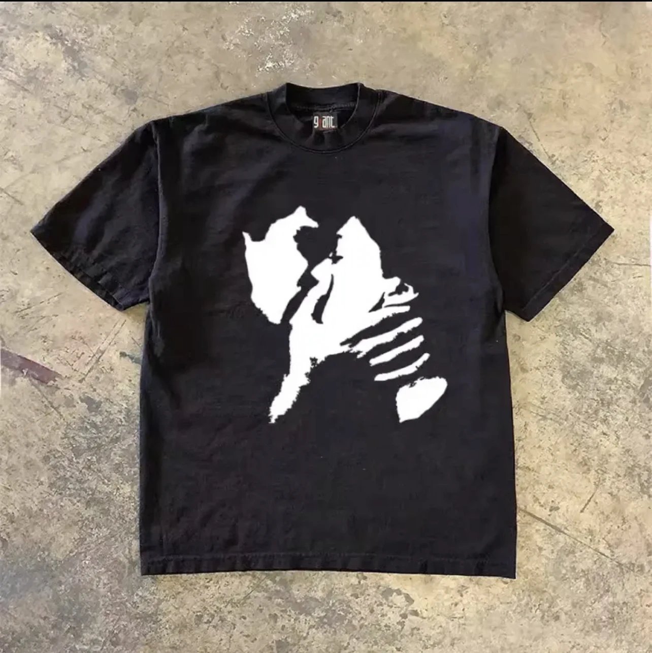 

Creative Simple Printing Harajuku Style Oversize Trendy All-match Pure Cotton 260g Heavyweight XiaoChen Story Multi