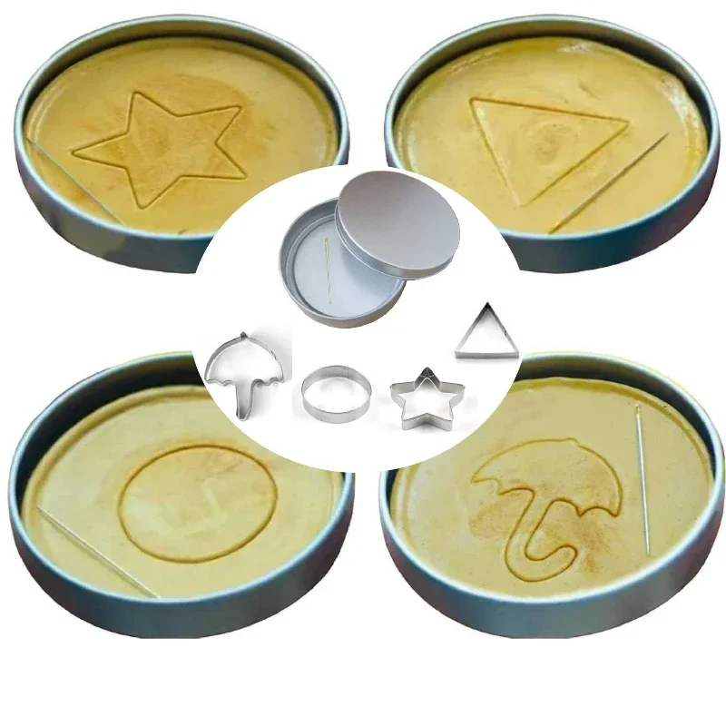 6/12pcs Sugar Cookie Cutter Sugar Cookie Mold Stainless Steel Korean Cookies Game Tools For Squid TV Fans and Kids Party Game
