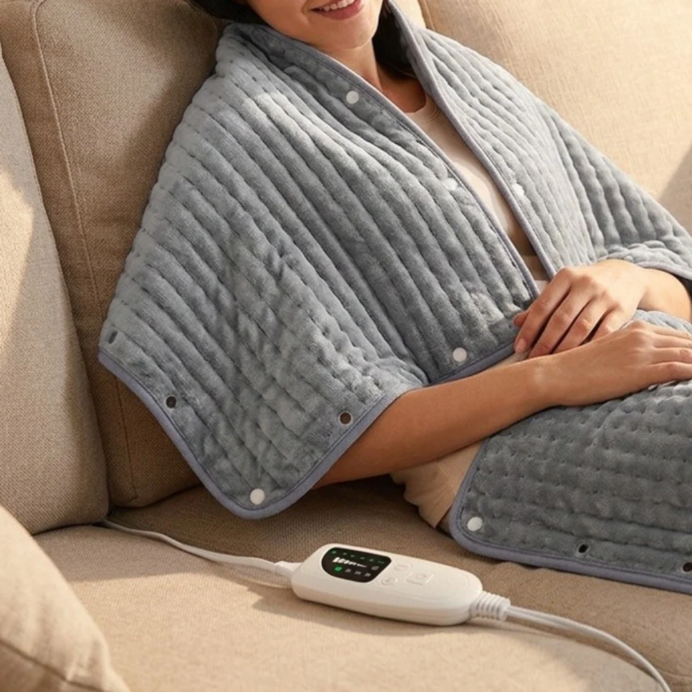 Large For Full-Body Heating Pad with Quilted Design Even Heat Distribution 6 Adjustable Levels for Home Office