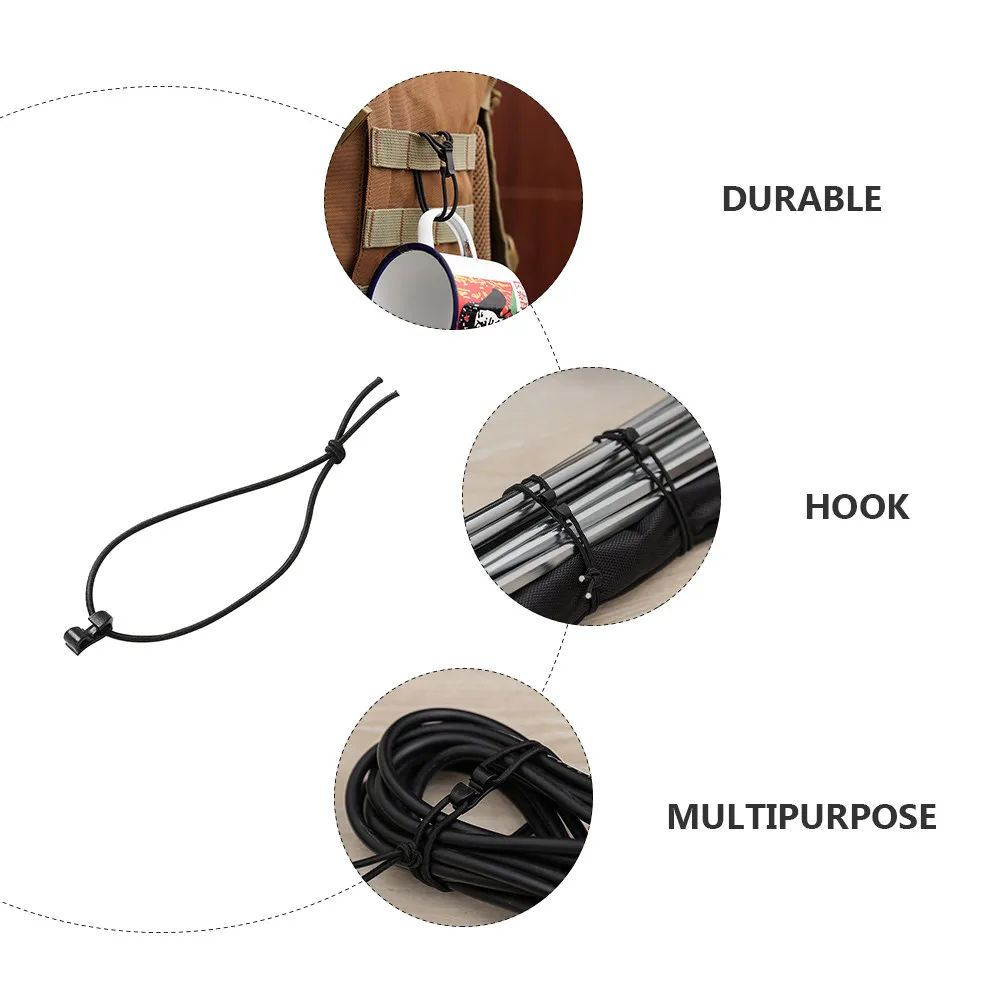 10Pcs Mini Web Elastic Strap Clips for Backpack Organization Outdoor Gear Management Tactical Attachments Hook Buckle