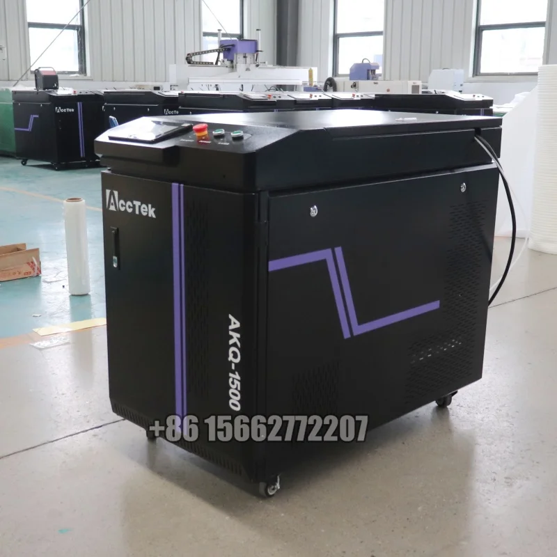 CE Approved 1500W Laser Rust Remover Cheap Fiber Laser Cleaning Machine Stripping Equipment Laser Oxide Eliminator for Metal