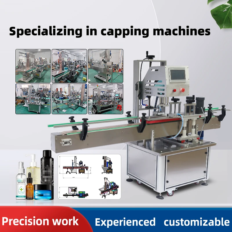Hot Selling Fully Automatic Capping Machine Tabletop Electric Screw Cap Beverage Machine