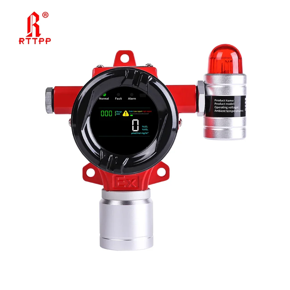 4-20MA RS485 Fixed Explosion-proof Combustible Gas Detection Analyzers CO H2 O2 H2S CH4 LEL VOC Gas Detector