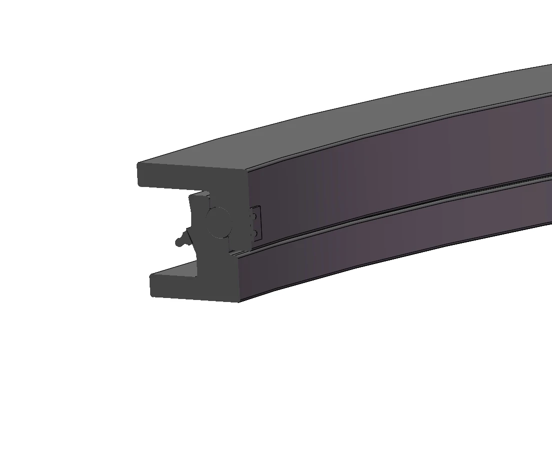 20T 1110-90mm V-Trailer Rotary Turntable for Steering Axle Trailers and Heavy Transport Applications