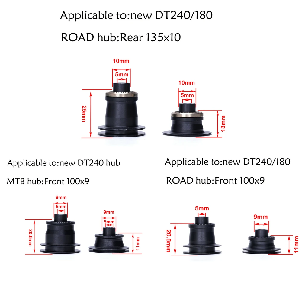 

MTB/ROAD Hub Converter, QR Adapter Or THRU HG Front 100 * 9 Rear 135X10 Cover Plate, New Product Launched In 2021