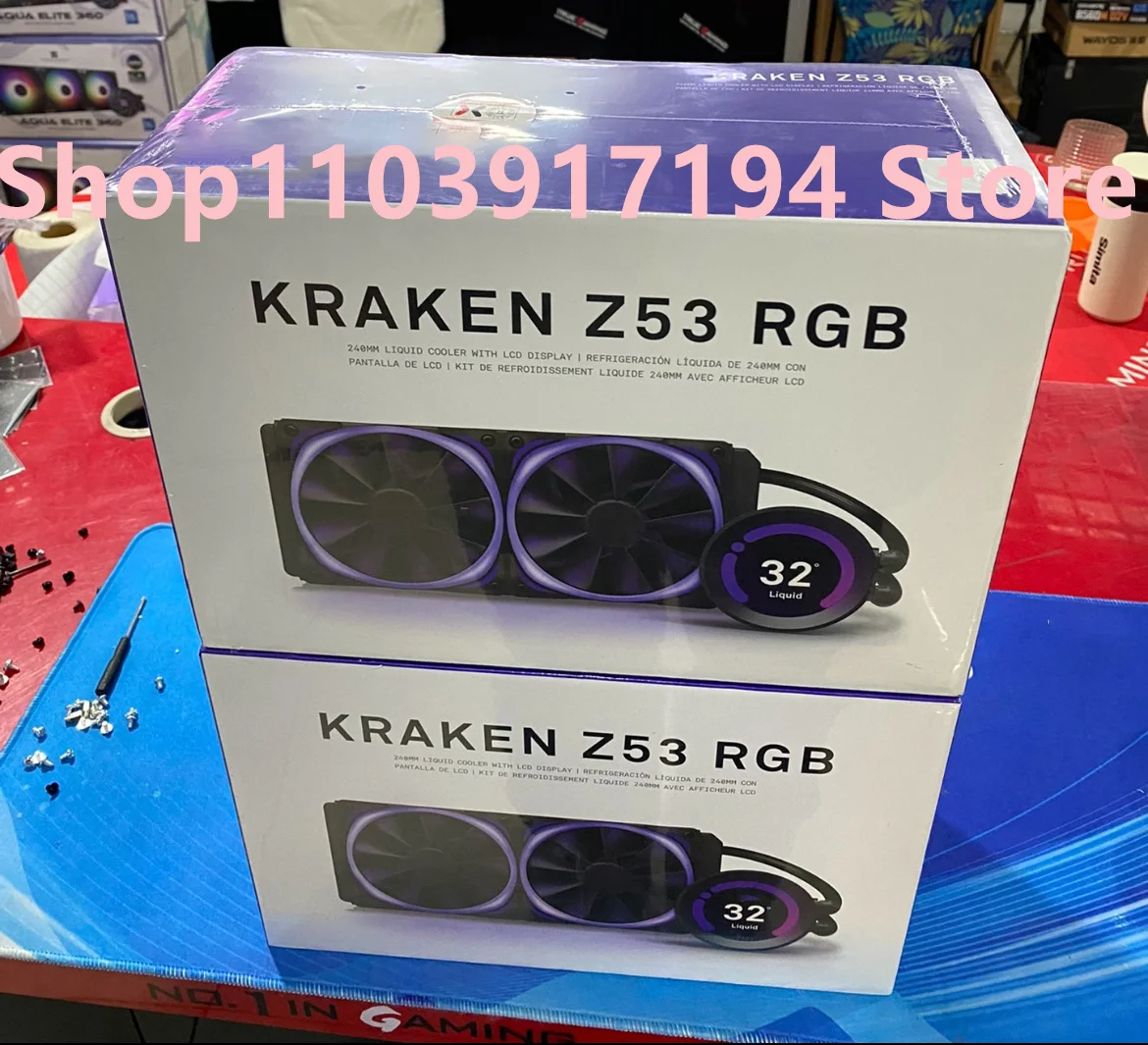 

Для NZXT KRAKEN siren Z53 белый RGB Настольный встроенный радиатор 240 с водяным охлаждением цифровой дисплей с поддержкой холодной головки ARGB , one