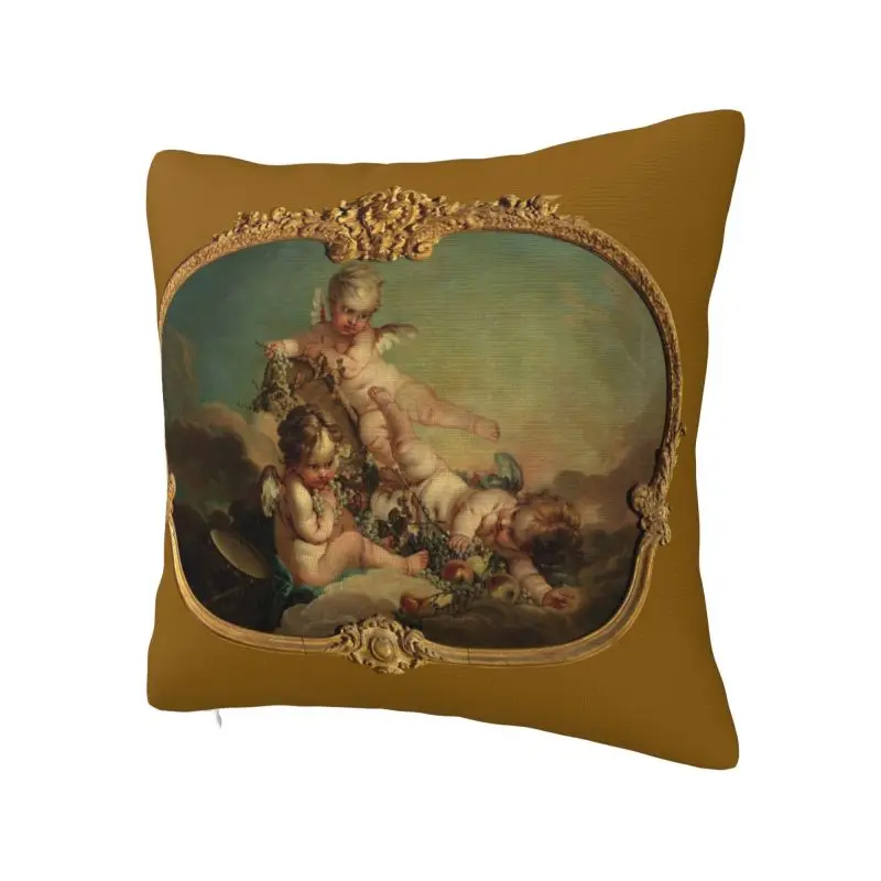Allegory Of Autumn Cushion Covers Boucher Rococo Renaissance Soft Luxury Pillow Cases Decor Home