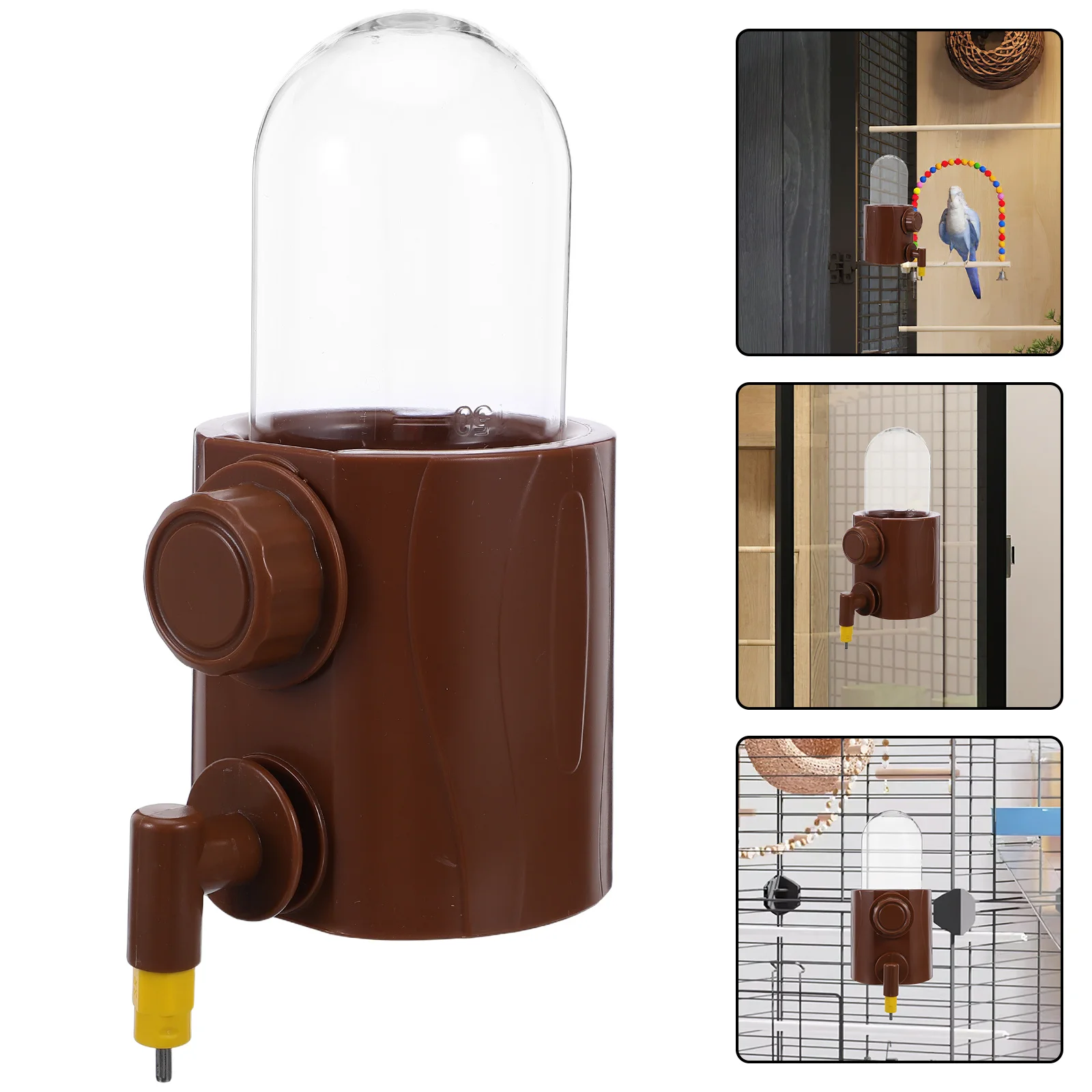 

Automatic Bird Waterer Leakproof for Parrots Parakeets Hanging Cage Water Bottle No Spill Pet Bird Drinker Watering Feeder