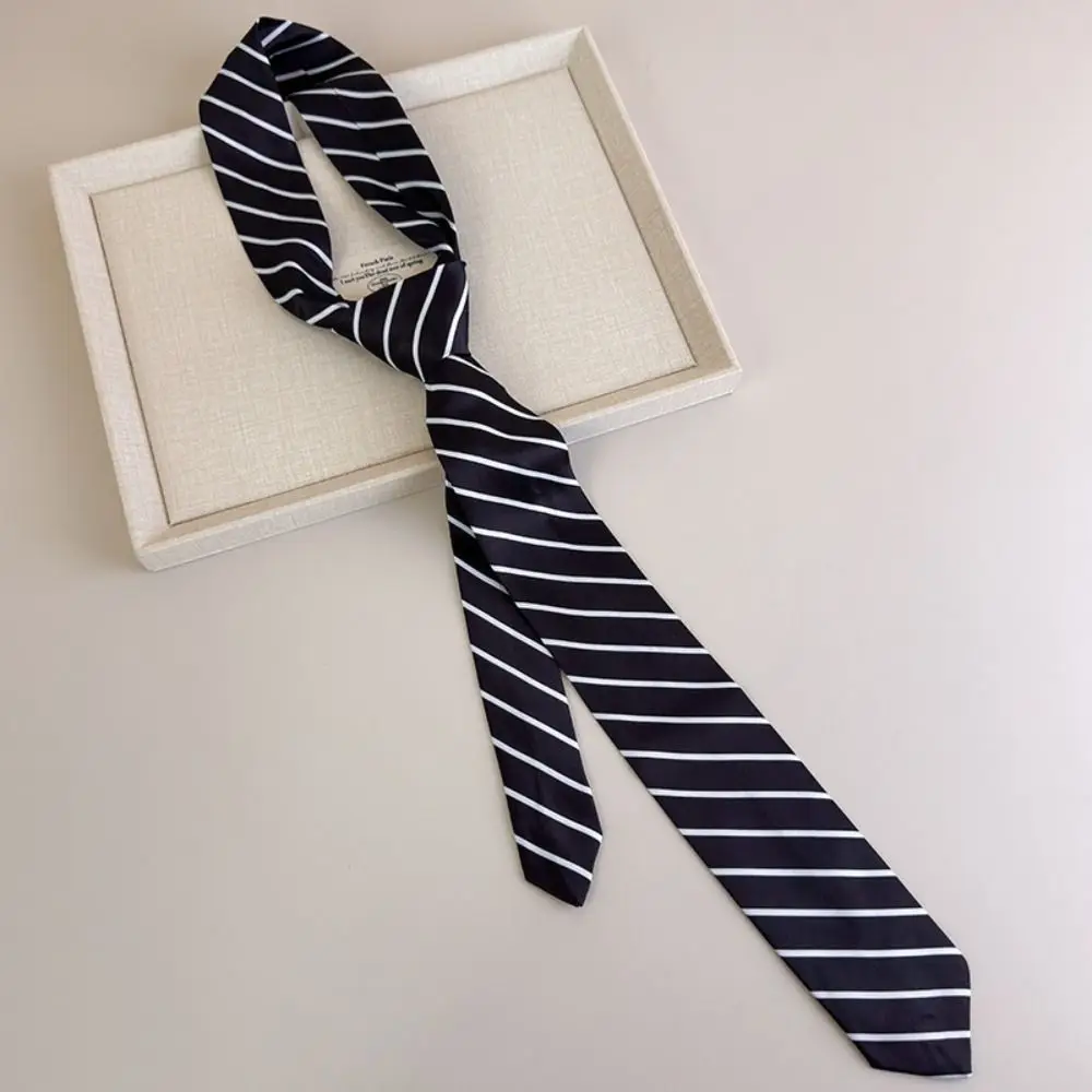 Clothing Decoration Korean Striped Tie Stripe Y2K Shirt Tie Decoration College Style Retro JK Ties JK Uniform Decoration