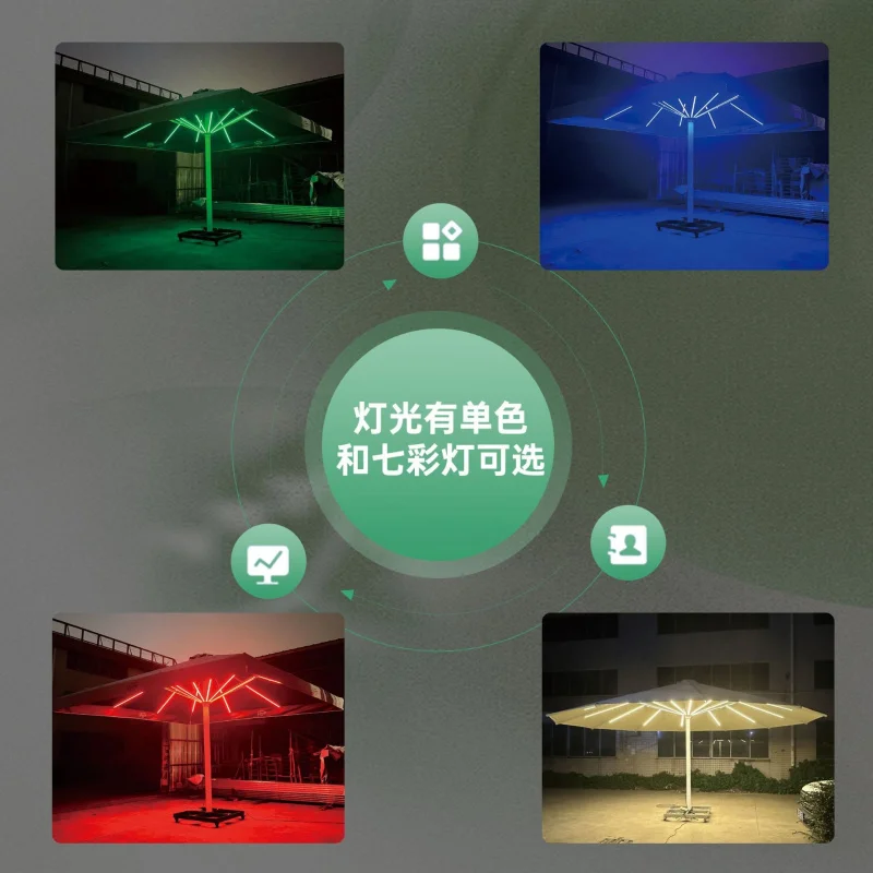 Roman Umbrella, Outdoor Umbrella,Sunshade, Rainproof, UV Protection,Thickened Material, Aluminum Alloy Columns, Rotatable