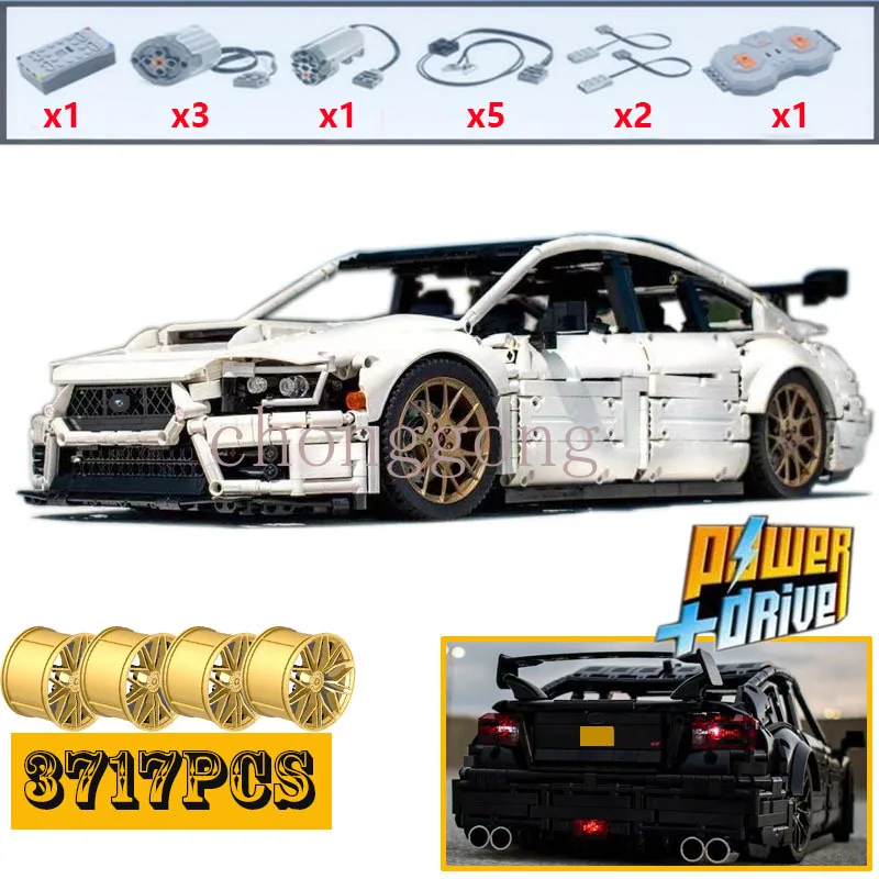 

2021 NEW Small particle technology building block remote control STI sports car assembly toy model boy's birthday gift moc-79953