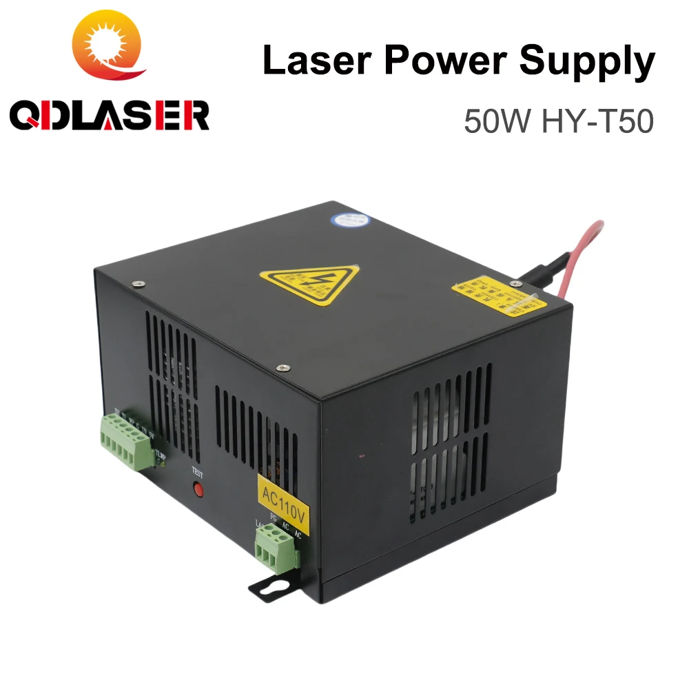 50W CO2 Laser Power Supply for CO2 Laser Engraving Cutting Machine HY-T50 T / W Series