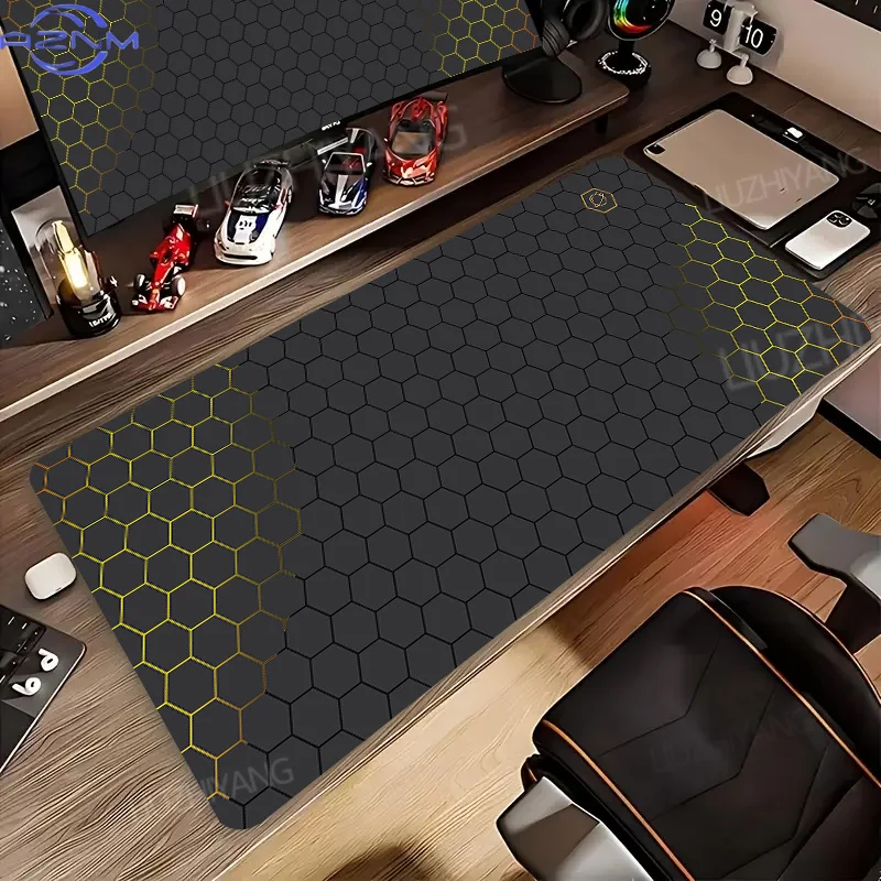 Hexagonal honeycomb large gaming mouse pad xxl extended non-slip rubber keyboard pads office desk Mat for esports long mousepad