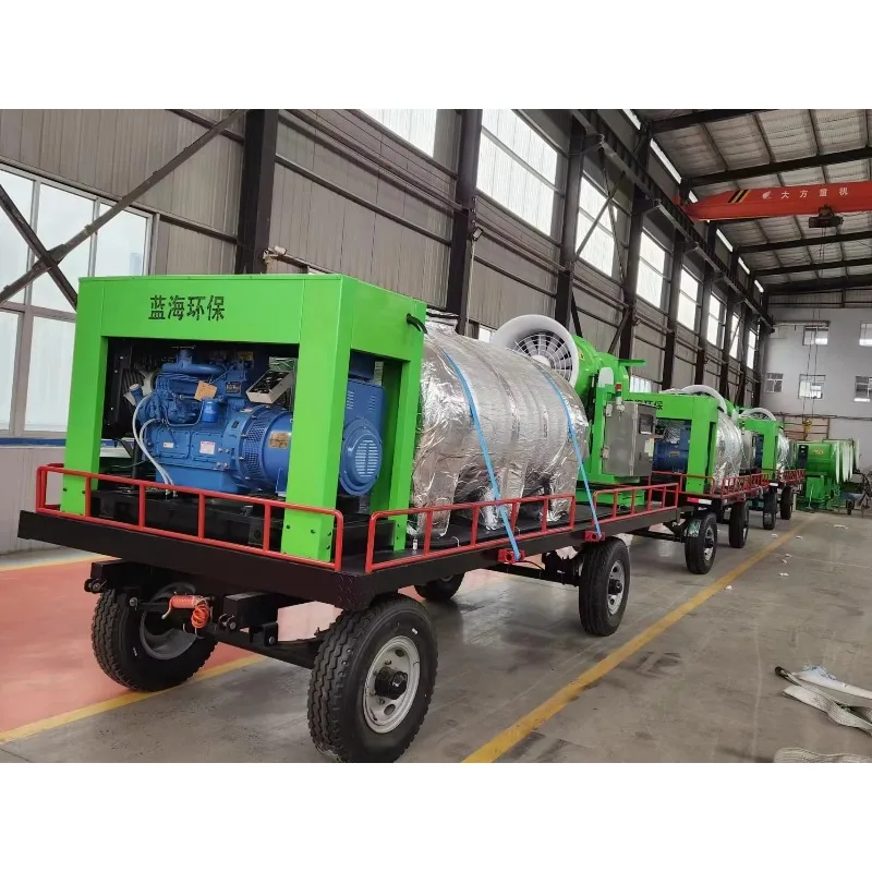 120m Heavy Duty Fog Cannon Machine High Pressure Water Mist Cannon Dust Suppression Sprayer for Demolition Sites